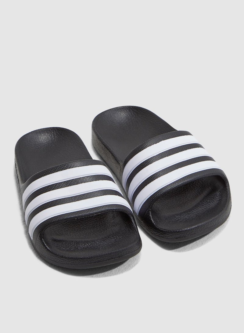 1 Pair Adilette Aqua Slides Black/White