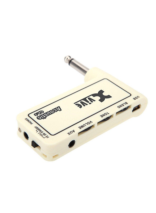 Mini Rechargeable Electric Guitar Plug Headphone Amp Amplifier  Sound