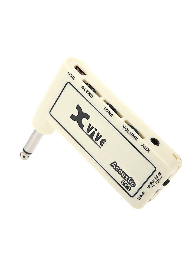 Mini Rechargeable Electric Guitar Plug Headphone Amp Amplifier  Sound