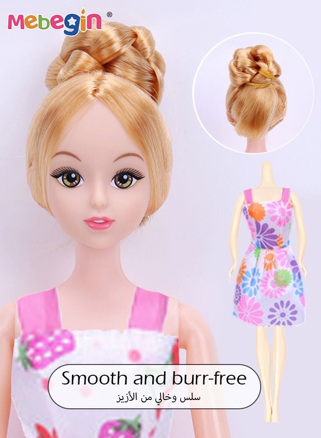 114 Pcs Doll Clothes and Accessories Set, Fashion Design Kit for 30cm Doll, Colorful Unique Barbie Doll Stuff, Fashion Doll Clothes Set, Easy to Put on and Take Off, Perfect Gifts for Girls(Excluding Dolls)