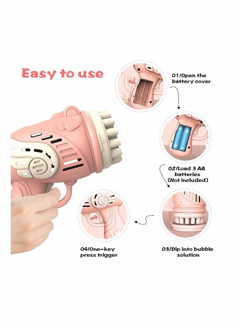 Bubble Machine 23 Holes Bubble Machine Handheld Bubble Maker