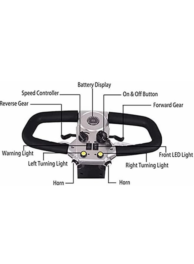 Electric Golf Carts Adult Mobility Scooter Trolley 8inch Tire 4 Wheels