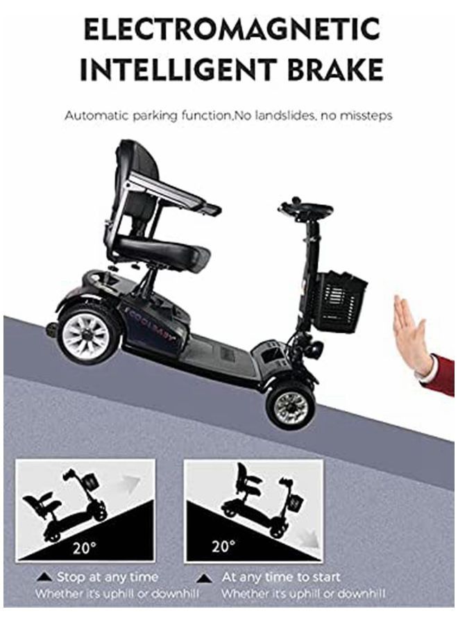 Electric Golf Carts Adult Mobility Scooter Trolley 8inch Tire 4 Wheels