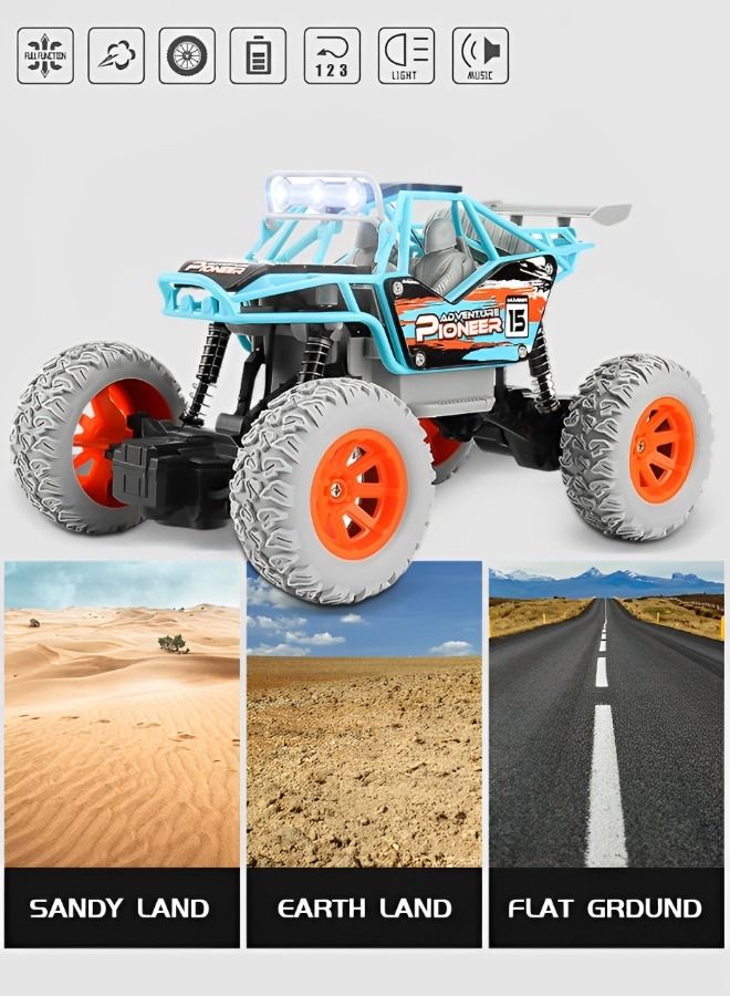 RC Cars,1:20 Scale Electric Toy All Terrain Remote Control Car, Racing Cars Electric Vehicle,Kids Outdoor Toys Fast Racing Buggy Toy with Led Lights