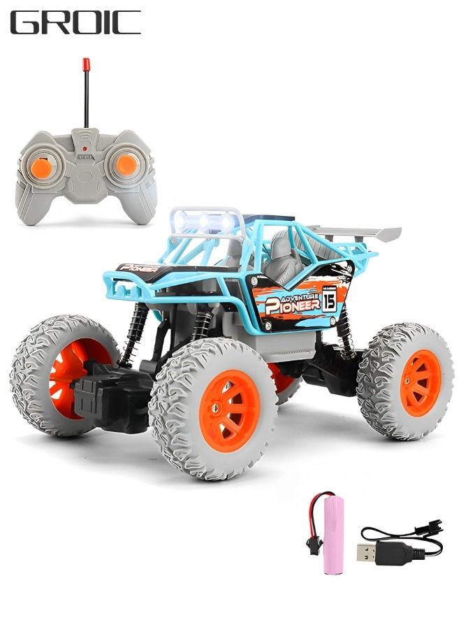 RC Cars,1:20 Scale Electric Toy All Terrain Remote Control Car, Racing Cars Electric Vehicle,Kids Outdoor Toys Fast Racing Buggy Toy with Led Lights