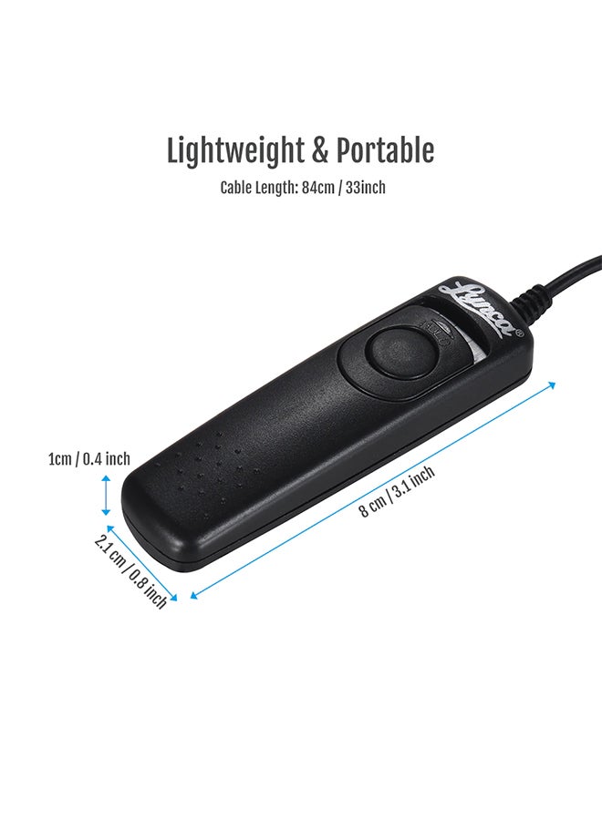 Remote Shutter Release Control Cable Black