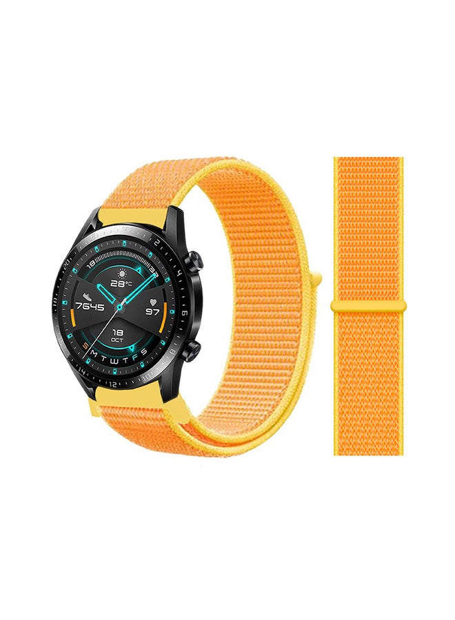 Stylish Replacement Band For Huawei Watch GT/GT 2 46mm Casary Yellow