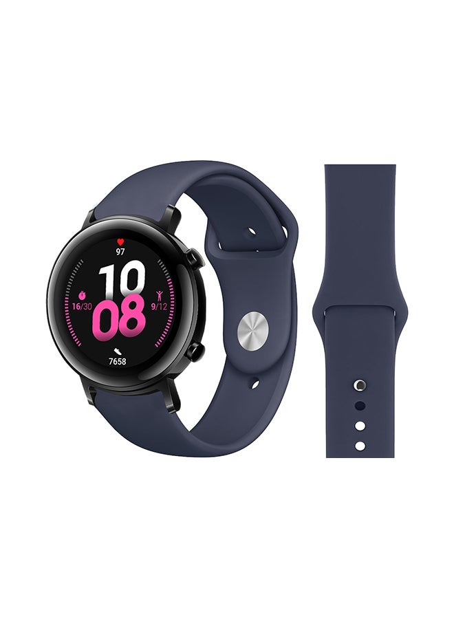 Solid Silicon Replacement Band For Huawei Watch GT 2 Midnight Blue