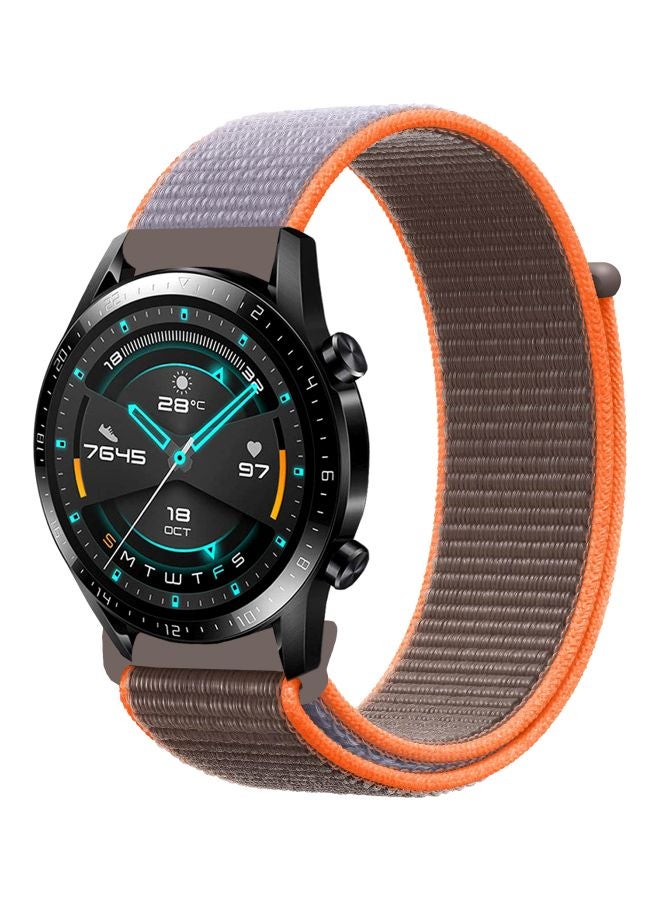 Replacement Band For Huawei Watch GT 2 - 46mm Grey/Brown/Orange
