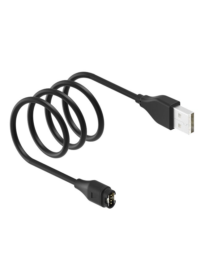 USB Data Sync Charging Cable For Garmin Fenix 5/5S/5X Black