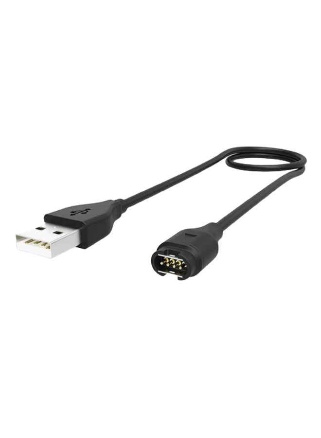 USB Data Sync Charging Cable For Garmin Fenix 5/5S/5X Black