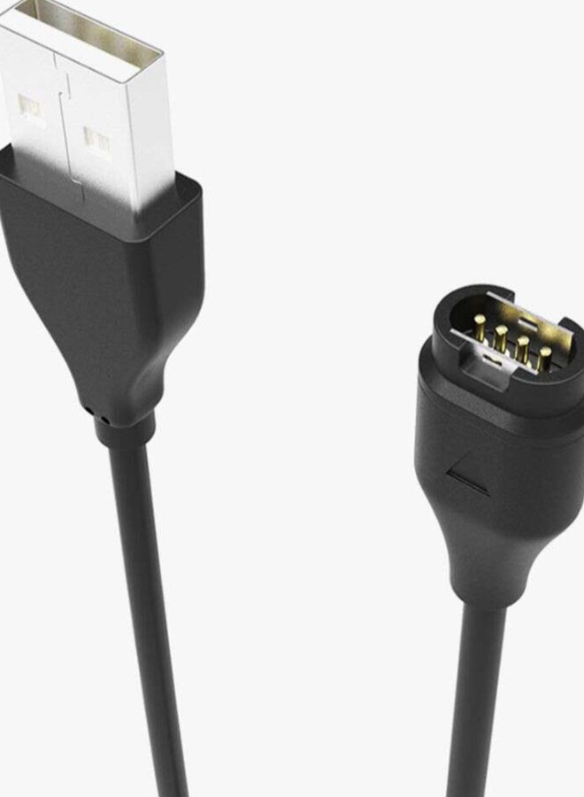 USB Data Sync Charging Cable For Garmin Fenix 5/5S/5X Black