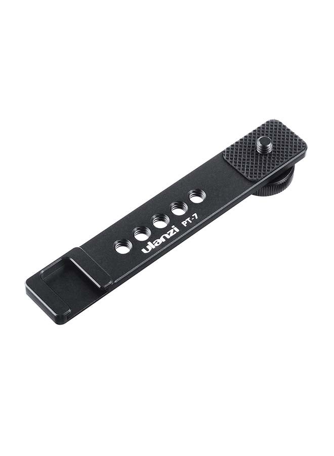 Aluminum Alloy Cold Shoe Stand Bracket With Screw Mount Black