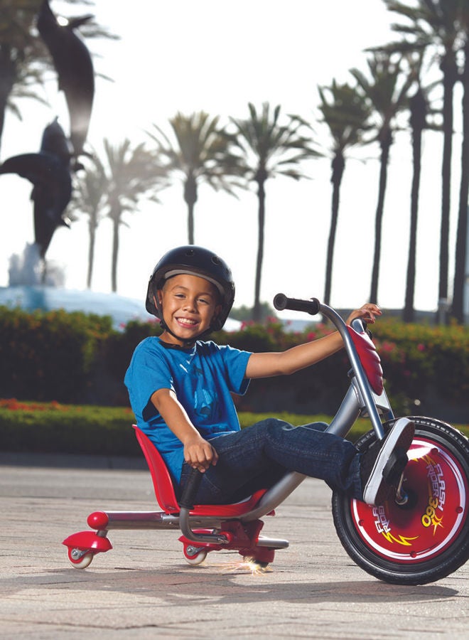 Razor Flash Rider 360 - Kids Trike for Ages 6+, Up to 72kg - Red