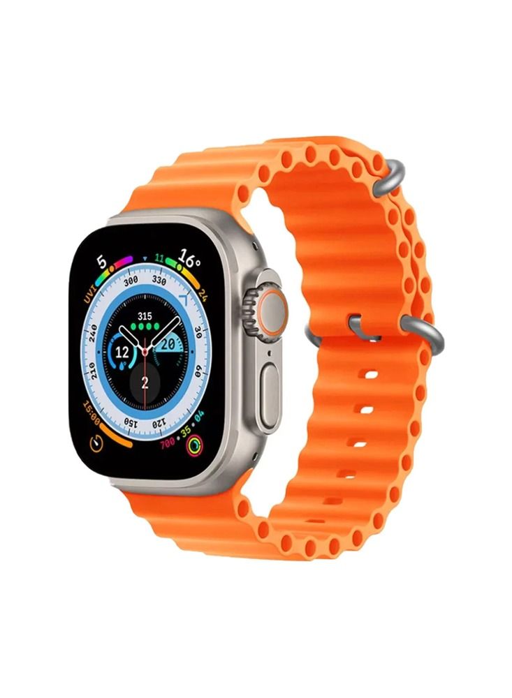 Smart Watch Ultra 49mm AMOLED Screen with Two Set Strap and Wireless Charger For Men's and Boys
