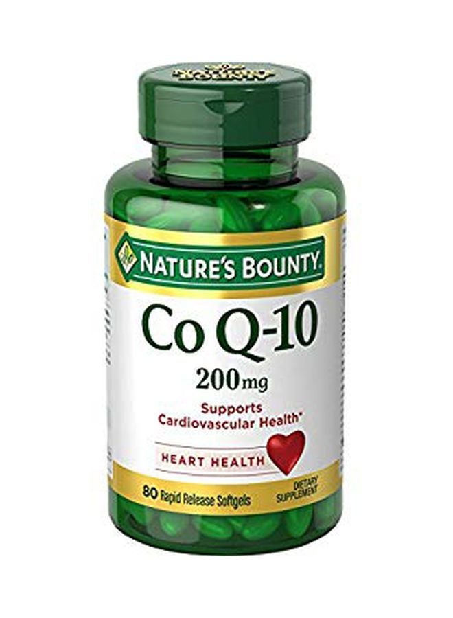 Pack Of 2 Co Q-10 Dietary Supplement - 80 Softgels