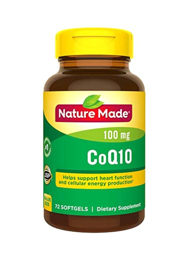 CoQ10 Dietary Supplement 100mg - 72 Softgels