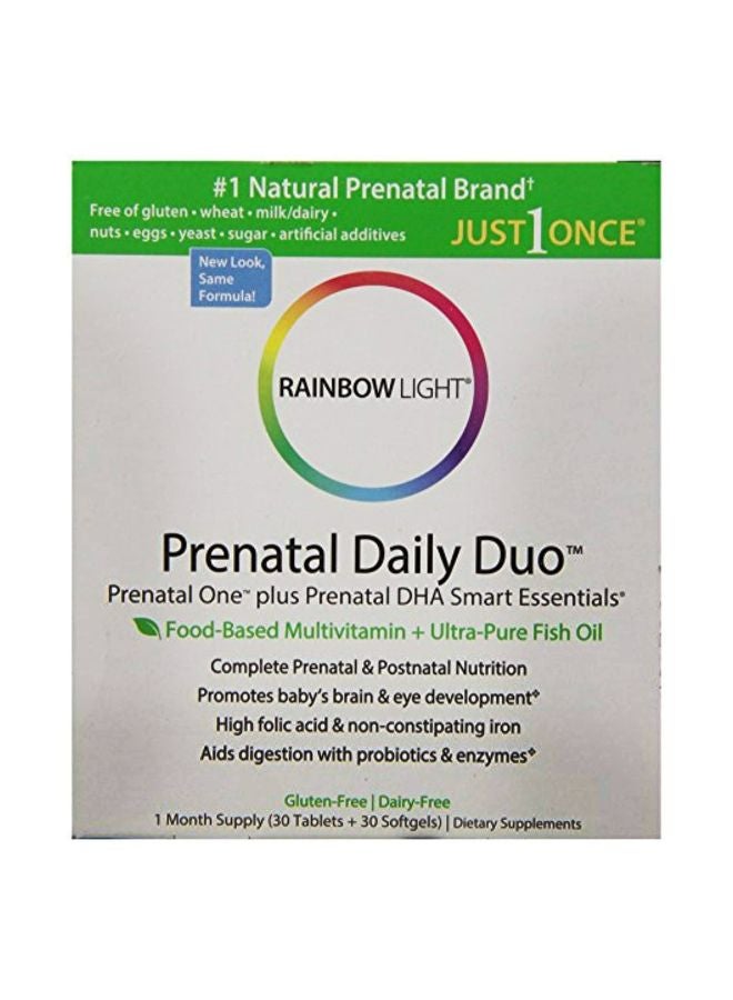 Prenatal Daily Duo Dietary Supplement - 30 Tablets And 30 Softgels