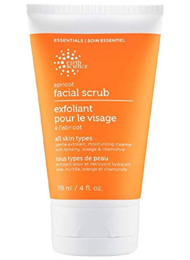 Apricot Gentle Exfoliating Facial Scrub For All Skin Types (4 Oz)