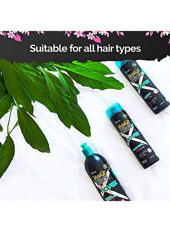 Mystic Black Shampoo For Frizzfree Frizz Control & Split End Protection (300Ml)