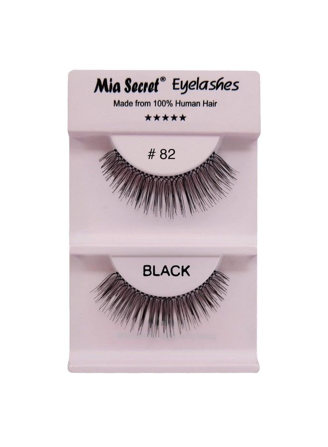 Regular Natural Eyelashes  Natural Style False Eyelash  Invisible Clear Band  Reusable And Lightweight  4 Pack (El82)
