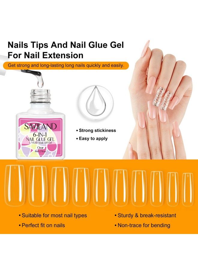 Acrylic Nail Kit With Everything For Beginners  Acrylic Powder & Liquid Set Nails Tips Glue Gel Kit Gel Nail Polish U V Light For Nail Art Allinone Acrylic Nail Kit For Home Diy