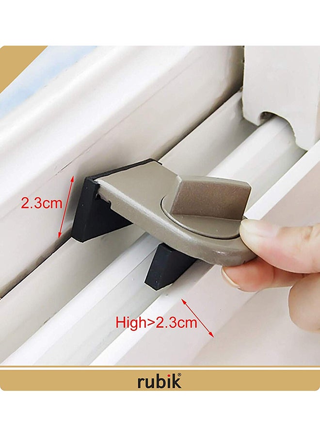 Pack of 2 Sliding Door Window Lock Stopper