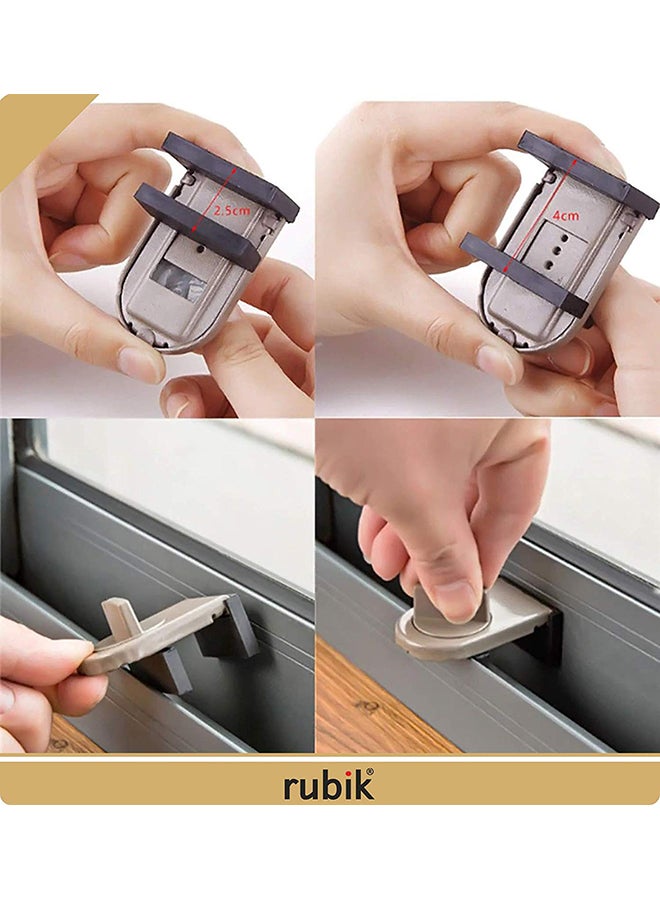 Pack of 2 Sliding Door Window Lock Stopper
