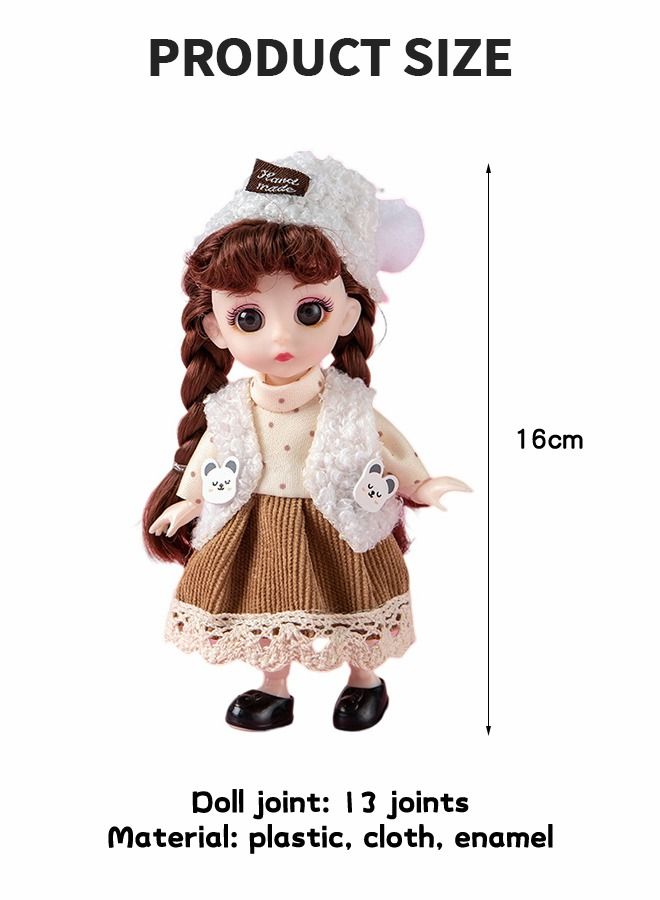 16cm Barbie Doll, Cute Princess Skirt Doll, Children Accompanied Toys, Girl Princess Toys, Home Decoration, Doll Collections