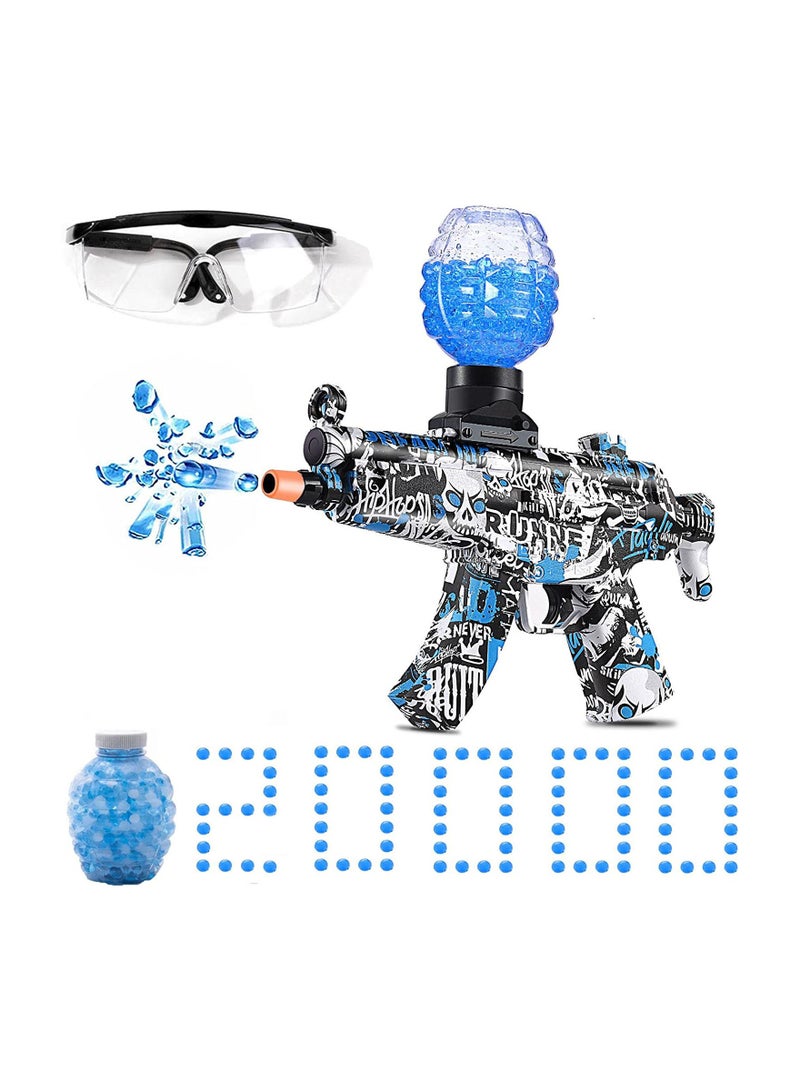 Electric Gel Water Gun MP5 with 20000 Water Bombs and Goggles, Outdoor Activities Shooting Game