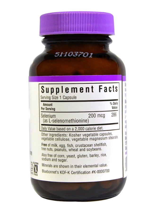 Selenium Yeast-Free Selenomethionine - 90 Veggie Capsules