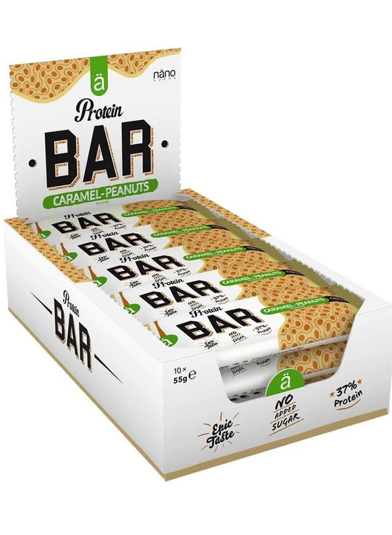 Protein Bar Caramel Peanuts Flavor 55g Pack of 15