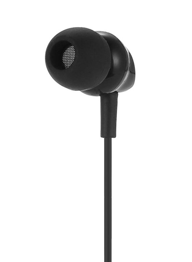 Single Earbud Stereo-To-Mono Earphones With Mic Black