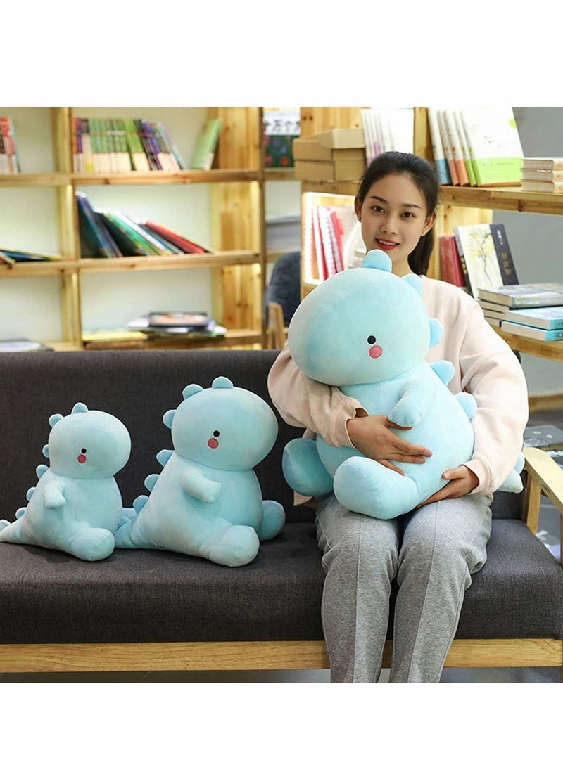 Plush Toys, Cute Dinosaur Plush Toys, Fat Dinosaur Stuffed Animals Toys Dolls, Soft Plush Stuffed Animal Dino Plushie, Birthday Gifts for Kids Girls Boys Blue 12 inch