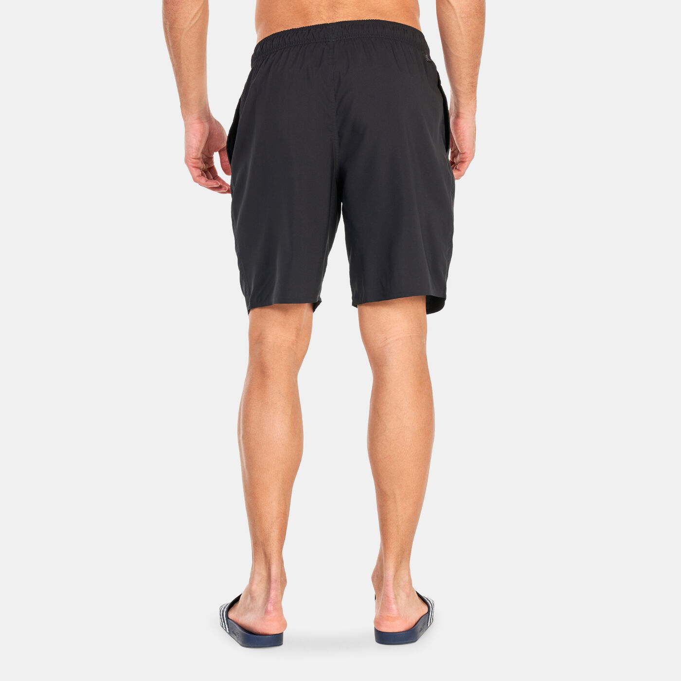 Men's Classic-Length Solid Swim Shorts