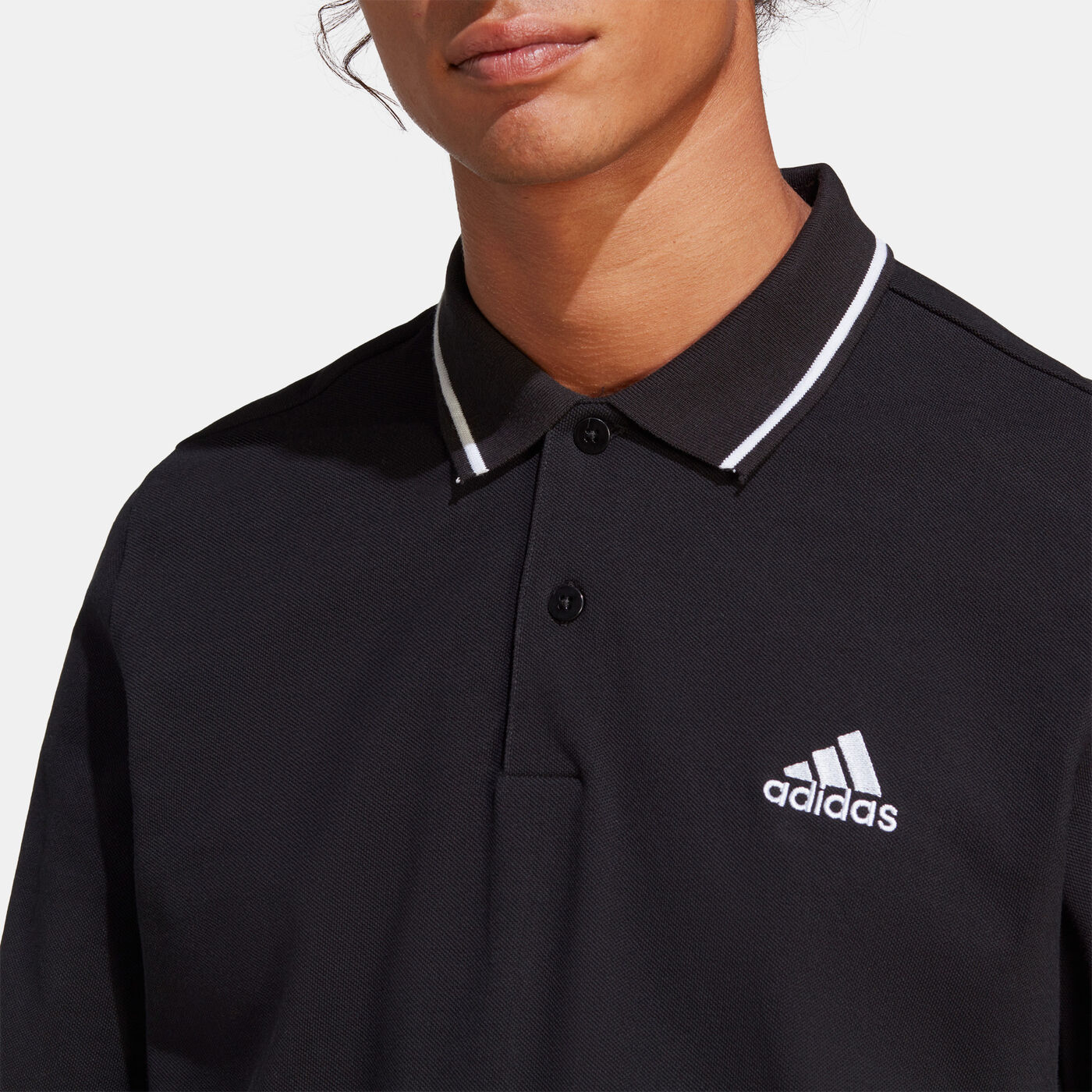 Men's Essentials Piqué 3-Stripes Polo Shirt