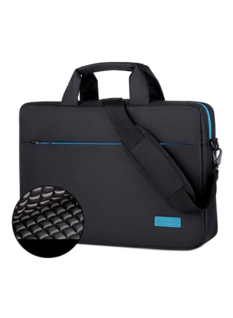 Laptop Bag 14.6-Inches BW-334, Oxford cloth, top loader, for Men/Women, Microsoft Apple Lenovo Dell and HP Laptop, Shoulder Bag, Computer Messenger Bag, Black Blue