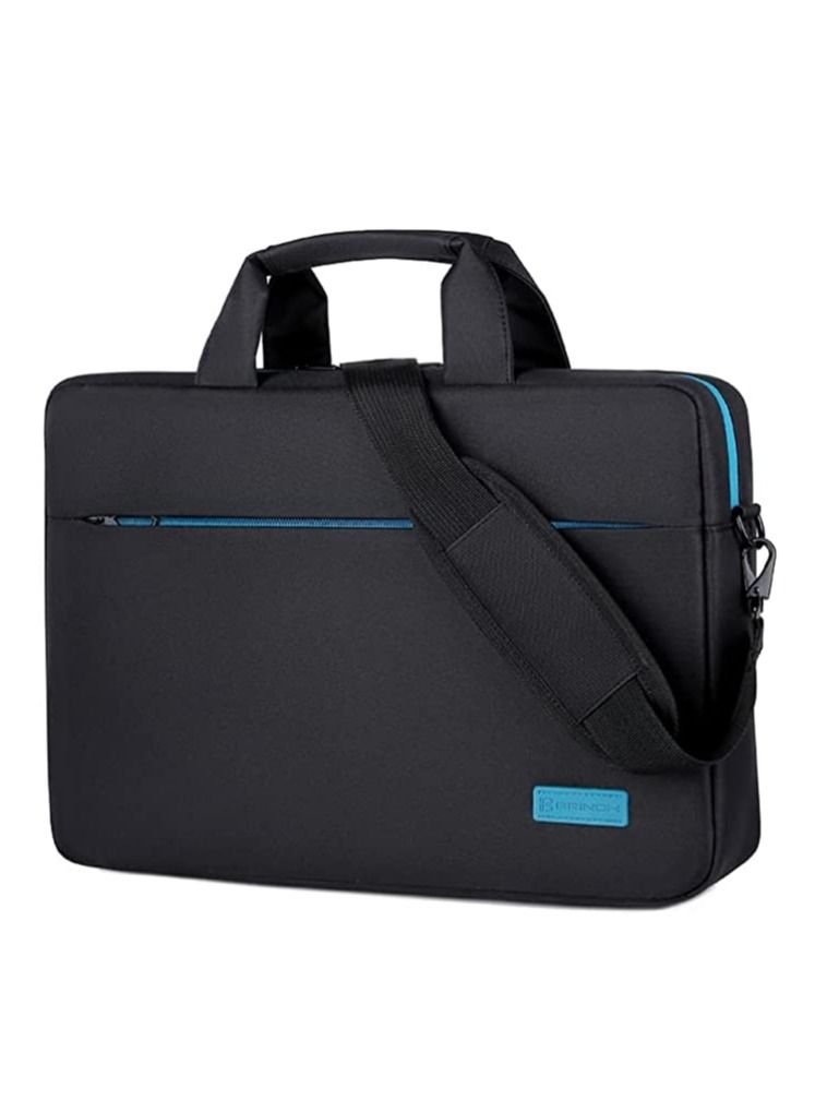 Laptop Bag 14.6-Inches BW-334, Oxford cloth, top loader, for Men/Women, Microsoft Apple Lenovo Dell and HP Laptop, Shoulder Bag, Computer Messenger Bag, Black Blue