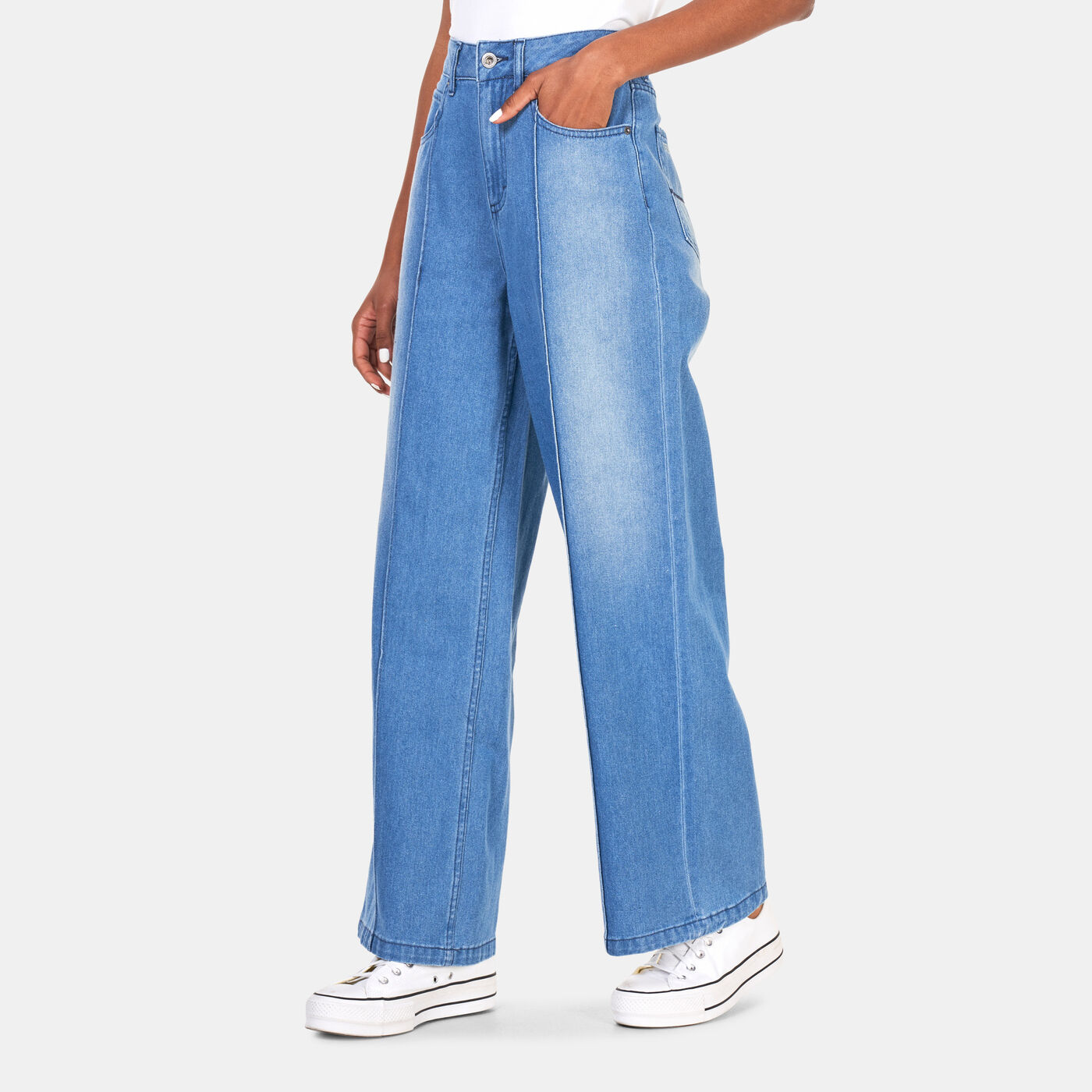 Women's Denim Wide Leg Pants