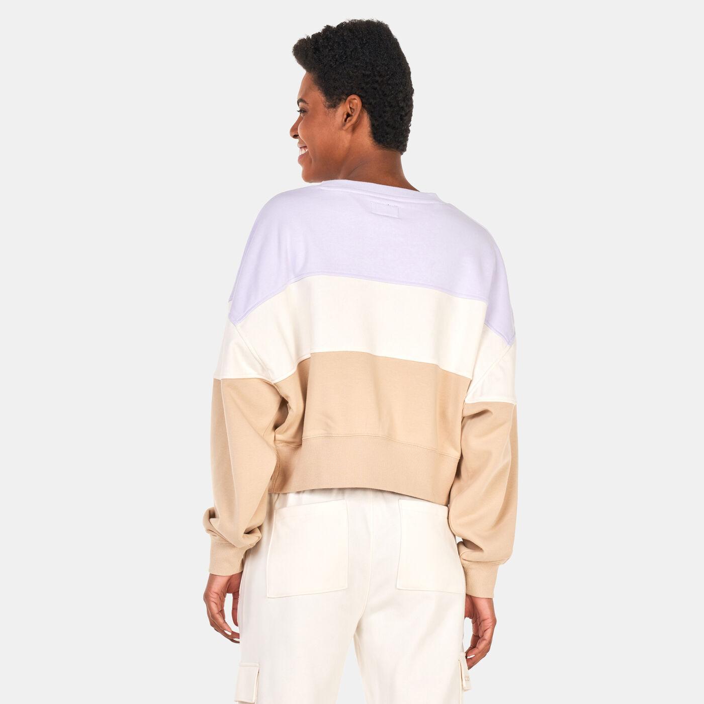 Women's Colour-Blocked Crew Sweatshirt