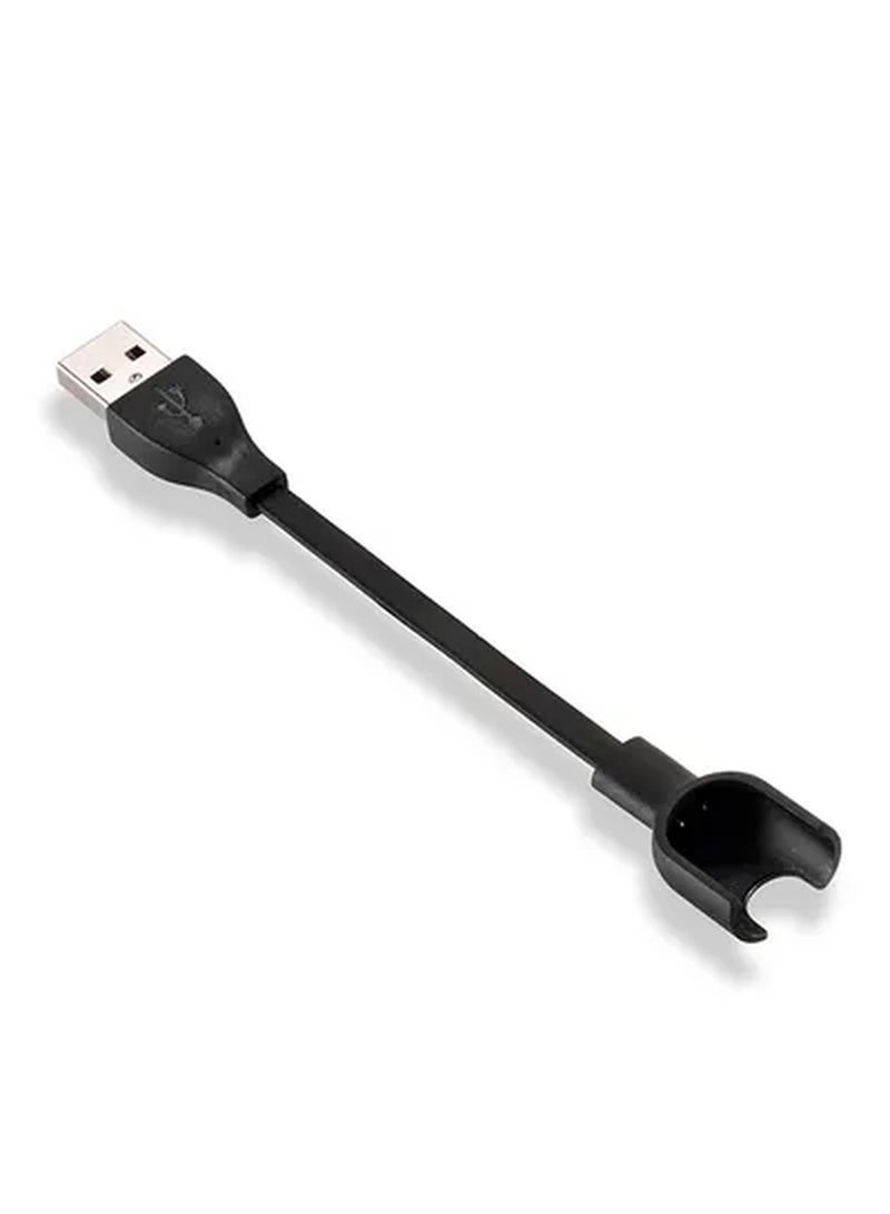 15cm USB Charging Cable For Xiaomi Mi Band 2 Smart Watch Black