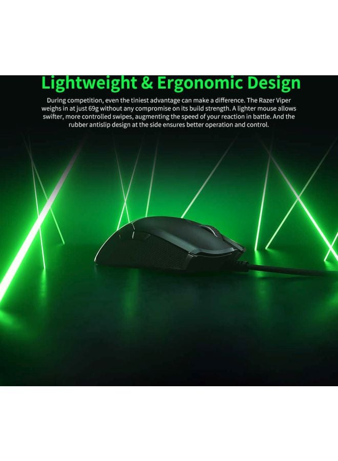 Viper Ultralight Ambidextrous Gaming Mouse Black