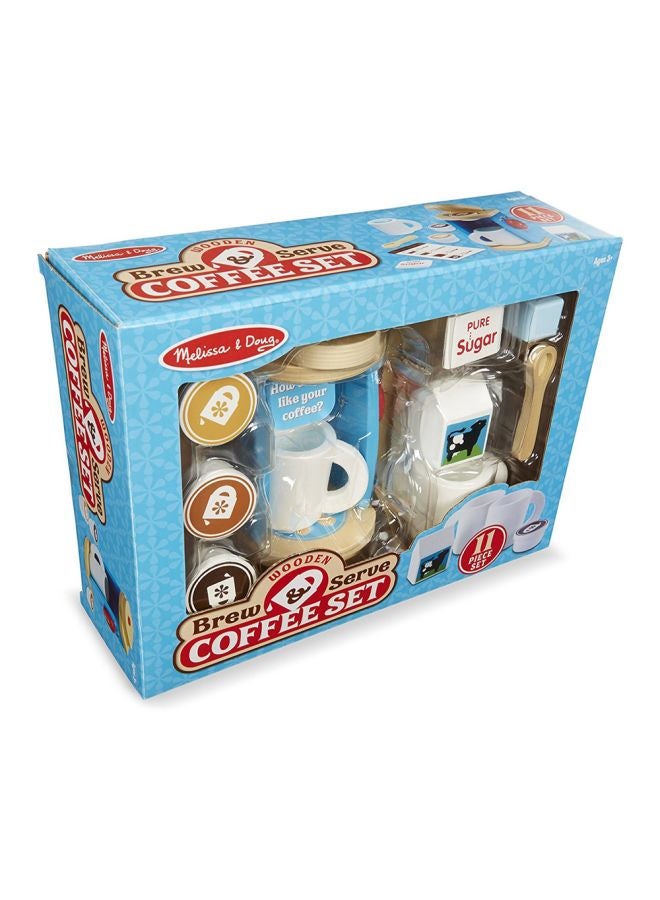 Wooden Brew And Serve Coffee Set