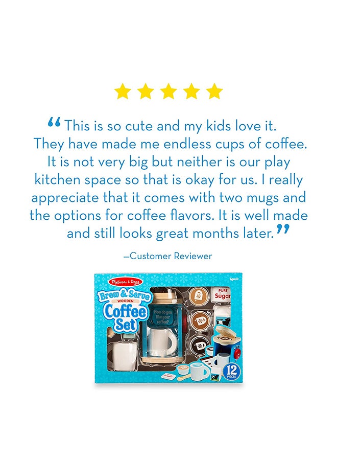 Wooden Brew And Serve Coffee Set