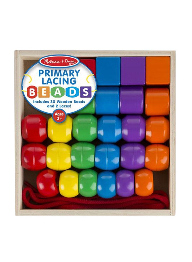 Primary Lacing Beads Developmental Toy