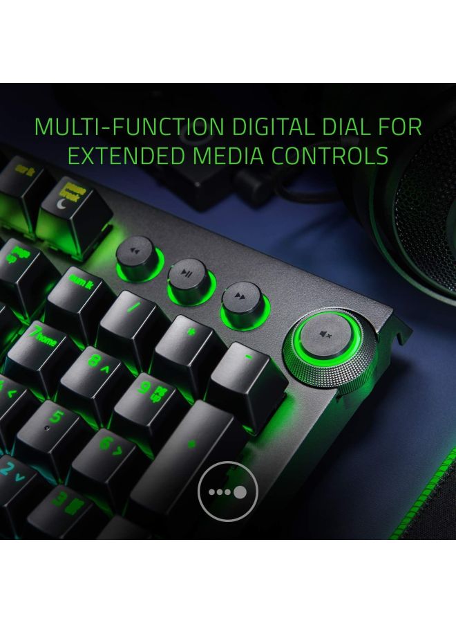 Razer Huntsman Elite: Opto-Mechanical Switch - Multi-Functional Digital Dial & Media Keys - Leatherette Wrist Rest - 4-Side Underglow - Gaming Keyboard, Wired