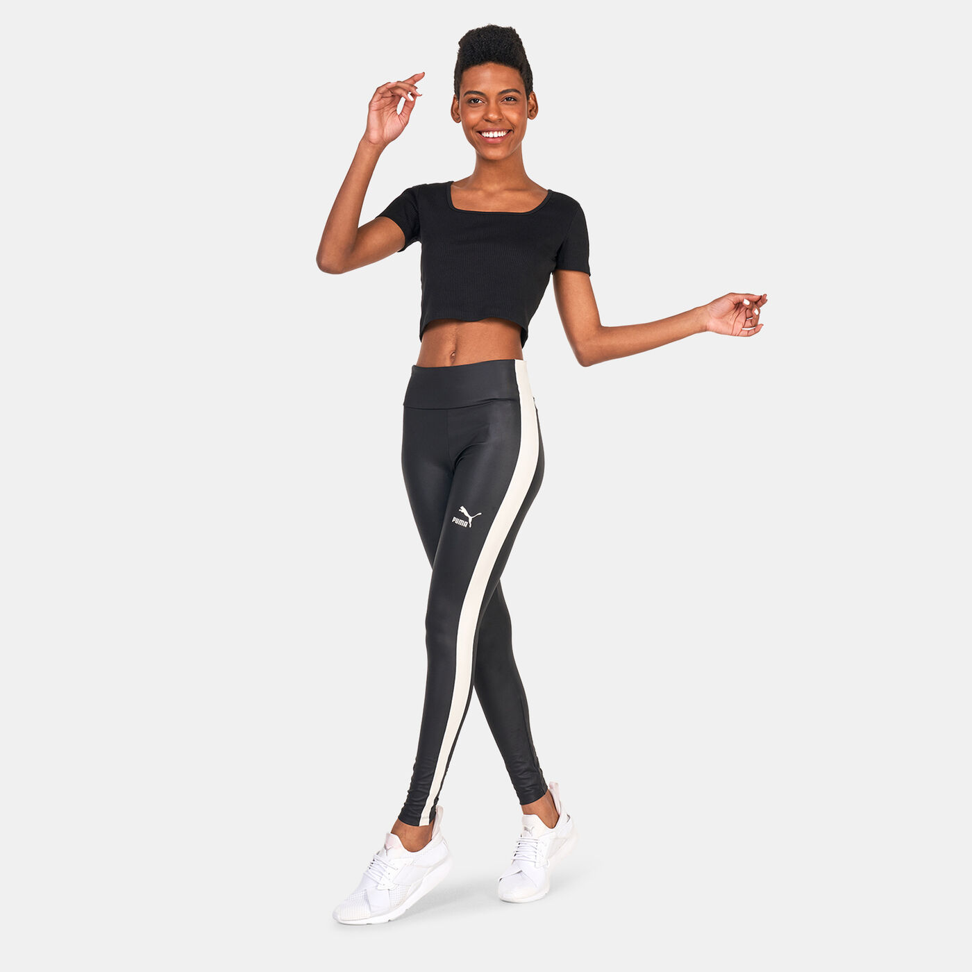 Women's T7 High Waist Shiny Leggings