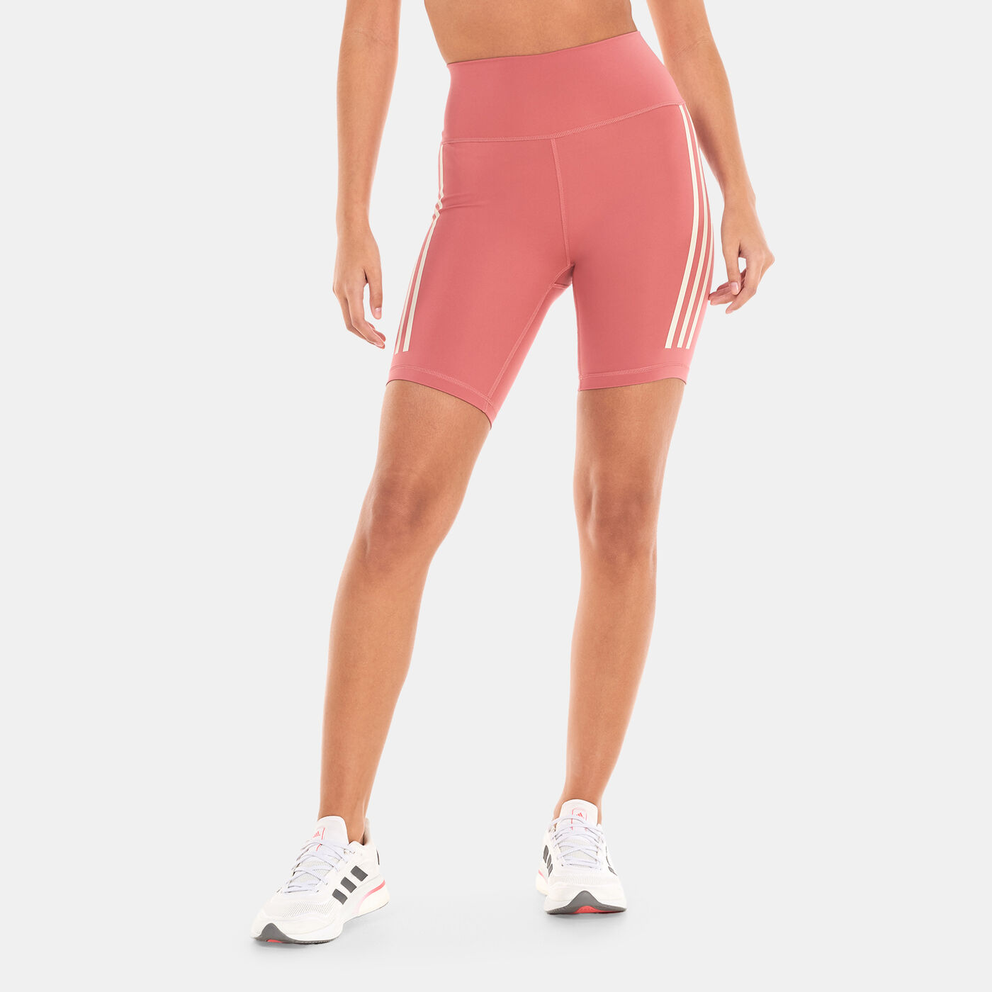 Women's Optime Trainicons 3-Stripes Bike Shorts