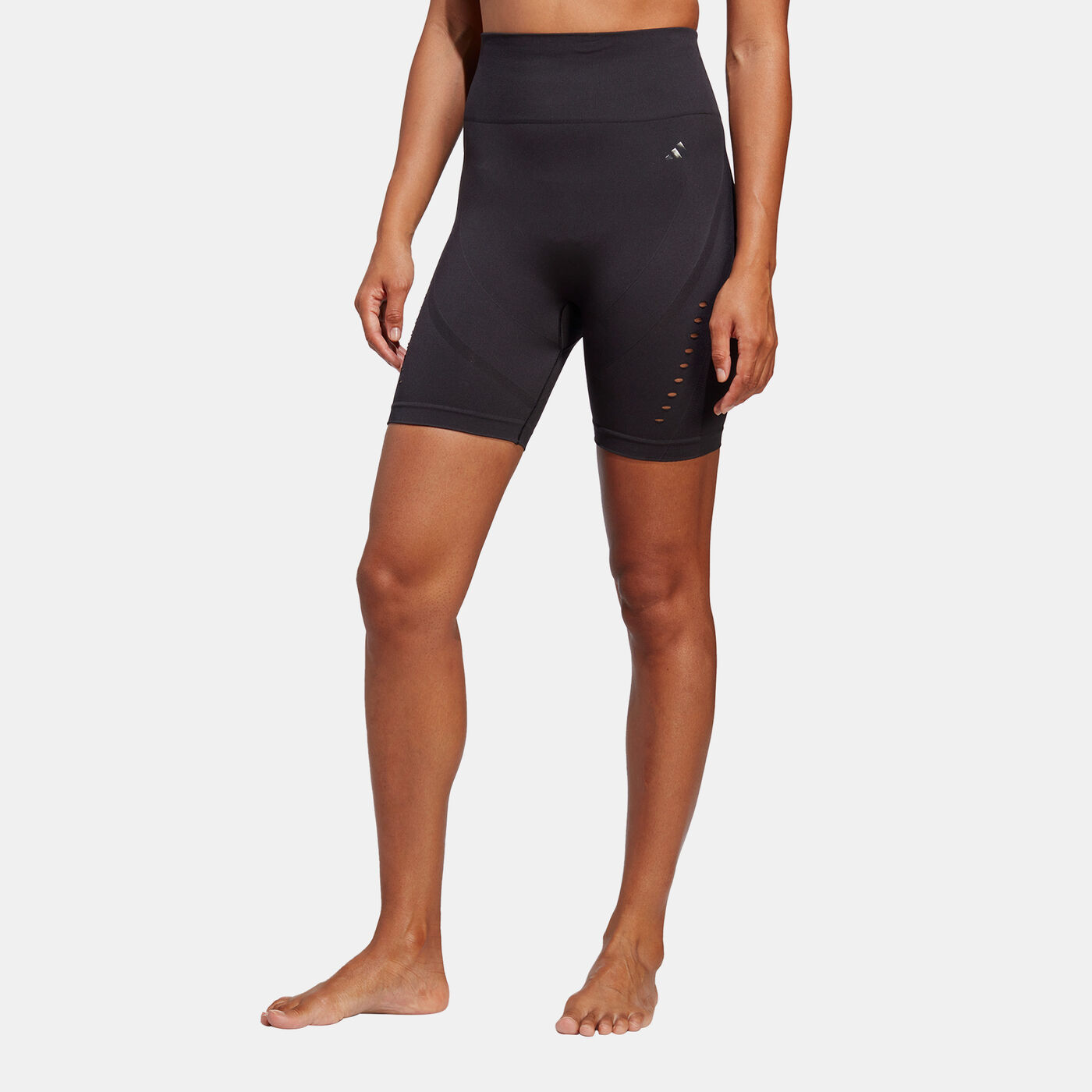 Women's Yoga Studio AEROKNIT Bike Short Leggings