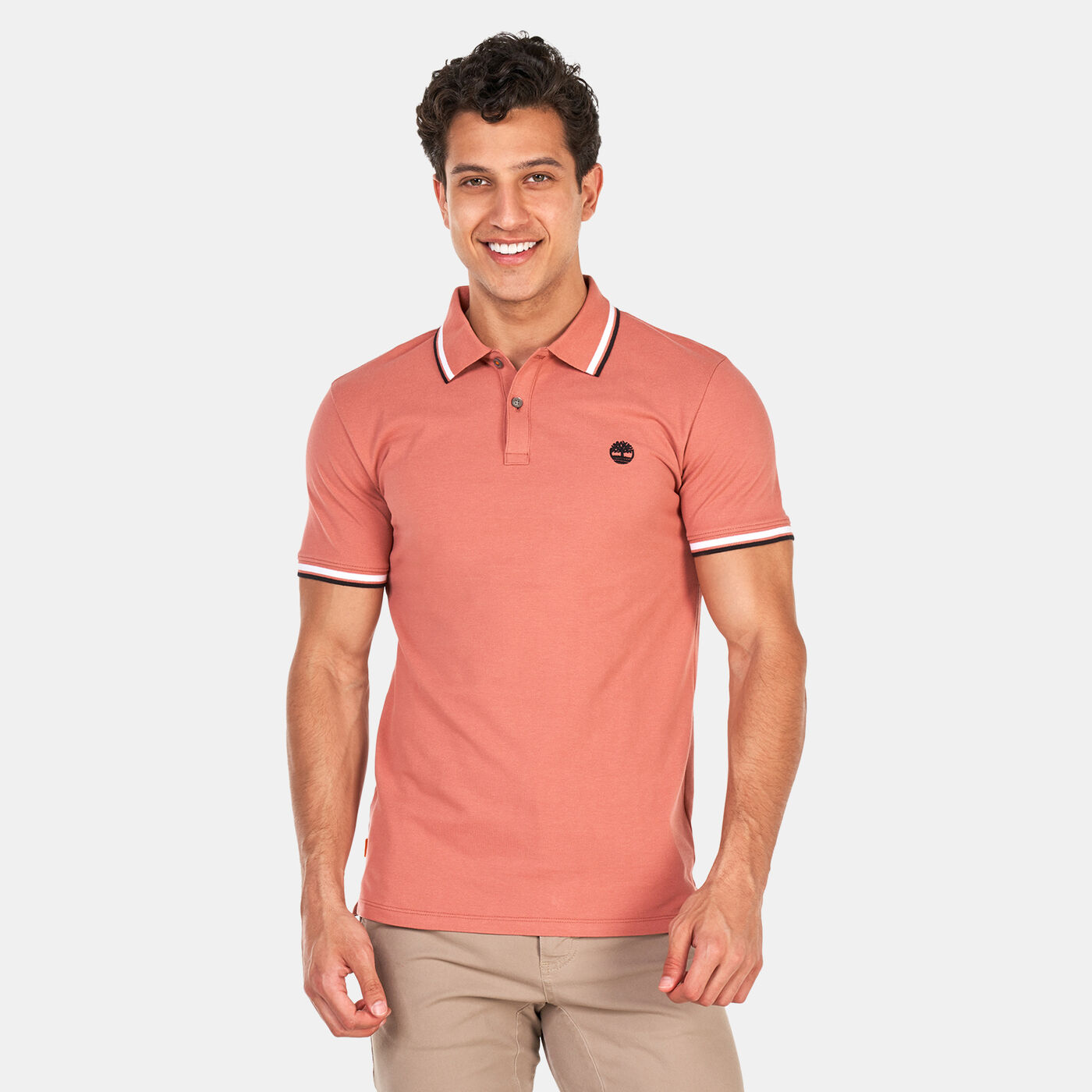 Men's Millers River Tipped Pique Polo Shirt